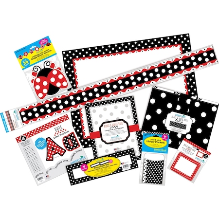 Barker Creek Just Dotty Designer Classroom Set, 477 Pieces/Set 3570